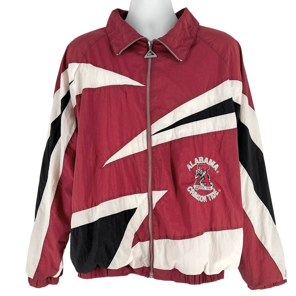 Vintage Alabama Crimson Tide Windbreaker Jacket 90s 1990s Genuine Stuff XL